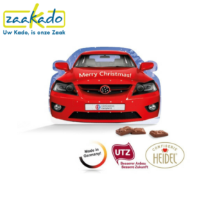 Adventskalender auto vrachtwagen garage autogarage autodealer automerk autobedrijf eigen vorm design originele relatiegeschenken uniek eindejaarsgeschenk logo ZaaKado Rotterdam