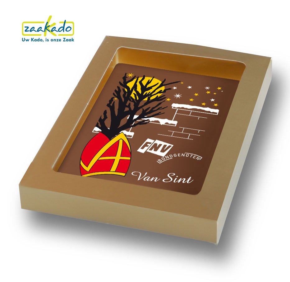 Vete Notitie hoofdstad Chocolade Sinterklaas attentie evt. met uw logo! - ZaaKado BV