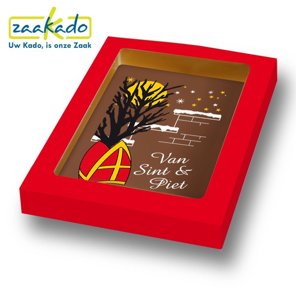Vete Notitie hoofdstad Chocolade Sinterklaas attentie evt. met uw logo! - ZaaKado BV