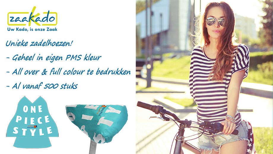 Custom made fietszadelhoes all over full colour te bedrukken minimale afname 500 stuks ZaaKado promotieartikelen