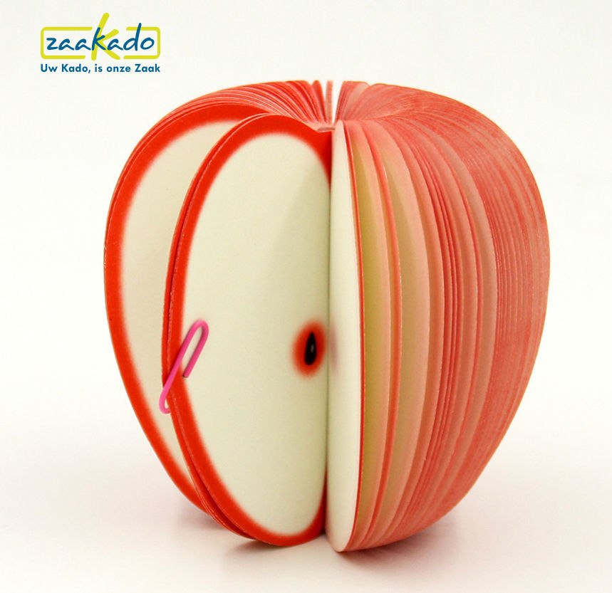 Fruit post-it appel met uw logo relatiegeschenken promotieartikel exporteurs import export groente en fruit ZaaKado rotterdam