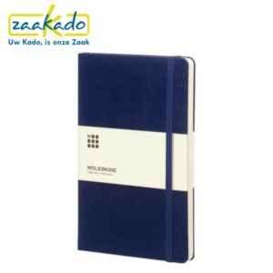 Moleskine blauw Classic Hard soft Cover Large gelinieerd notitieboek logo personaliseren karton kaft Zaakado rotterdam gadget zakelijk relatiegeschenken giveaways 