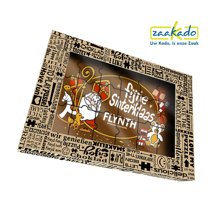 ieuw Sinterklaas chocolade puzzel 2016 super leuk brievenbus geschikt en makkelijke te delen met collegas chocolade geschenk Sinterklaas ZaaKado Rotterdam