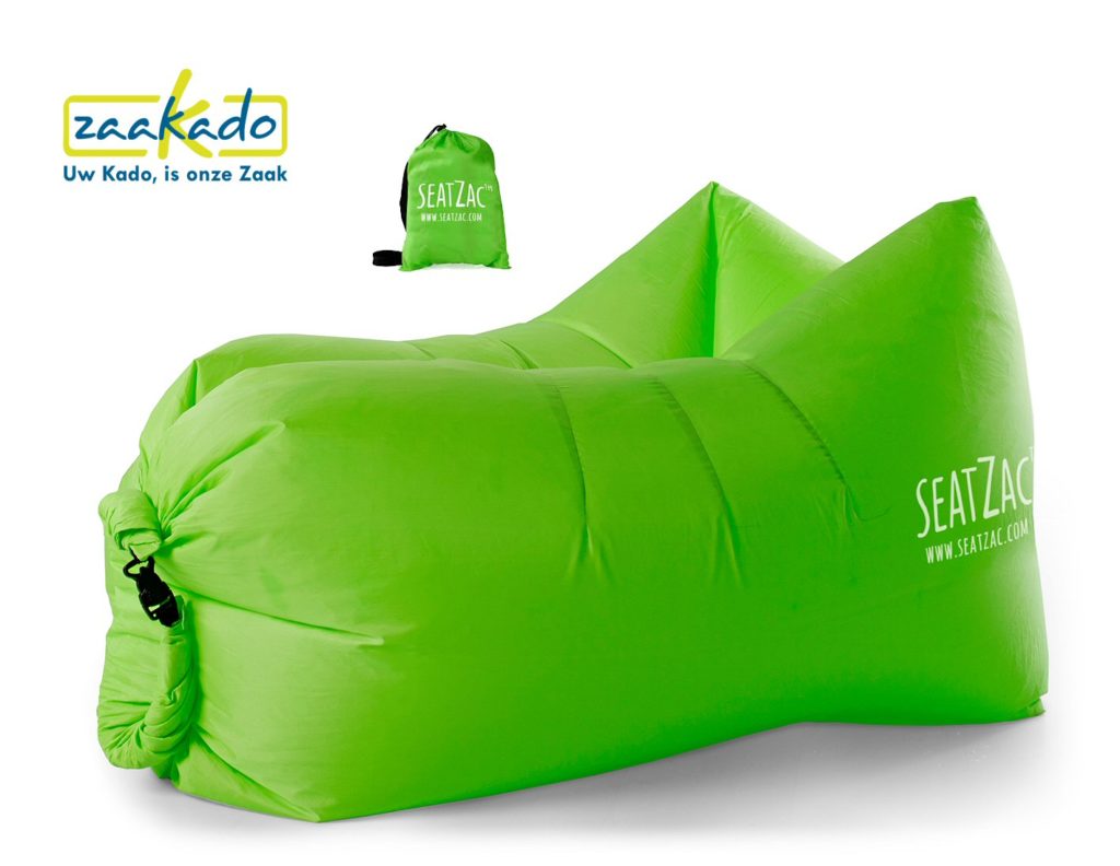 SeatZac groen chillbag logo bedrukken kerstcadeau personeel mannen vrouwen kadotip kerst 2017 origineel hip kado Relatiegeschenken Rotterdam ZaaKado
