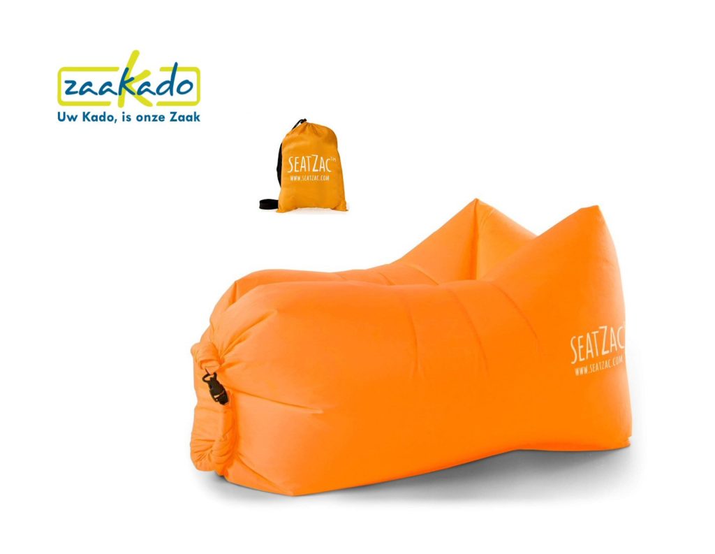 SeatZac oranje chillbag logo personaliseren hippe gadget uniek origineel mannen vrouwen kadotip kerst 2017 origineel hip kado Relatiegeschenken Rotterdam ZaaKado