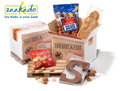 Sinterklaaspakket europallet met lekkernijen gepersonaliseerd ZaaKado Rotterdam