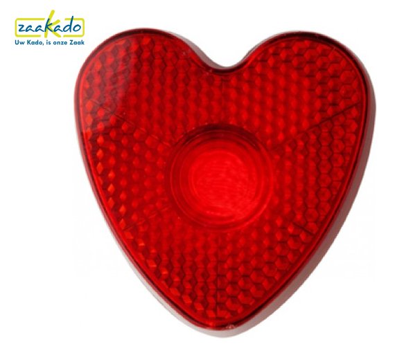 Veiligheidshart valentijn reflector in hart vorm promotieartikelen logo ZaaKado rotterdam