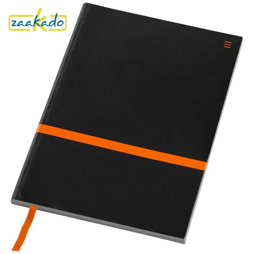 Whitelines A5 notitieboek met een app, ZaaKado relatiegeschenken zwart ZaaKado