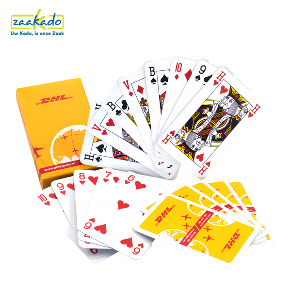 Vooravond verticaal een paar Kaartspel, bedrukt met uw eigen ontwerp - ZaaKado BV