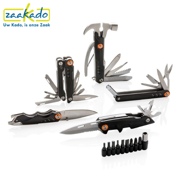 relatiegeschenk met logo, bedrukken multitool, zakmes, zwitsers zakmes, handig, buiten, camping, outdoor gadget, relatiegeschenk bedrukken, multitool met logo, gepersonaliseerd, zaakado, technisch uitzendbureau