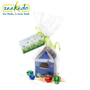 vogelhuis blauw eitjes folie pasen paashaas cadeau paasgeschenk logo zaakadotip relatiegeschenk zaakado giveaway inspiratie rotterdam gadget 2018 personeel zakenrelaties inspiratie cadeau ideeën 