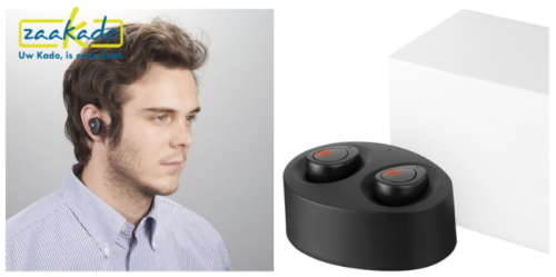 zaakado, oordopjes, bluetooth, wireless, draadloos, koptelefoon, draadloze oortjes, bluetooth oortjes, hoofdtelefoon, relatiegeschenk, bedrukken, kerstcadeau, eindejaarsgeschenk, wireless oordopjes, personaliseren, h